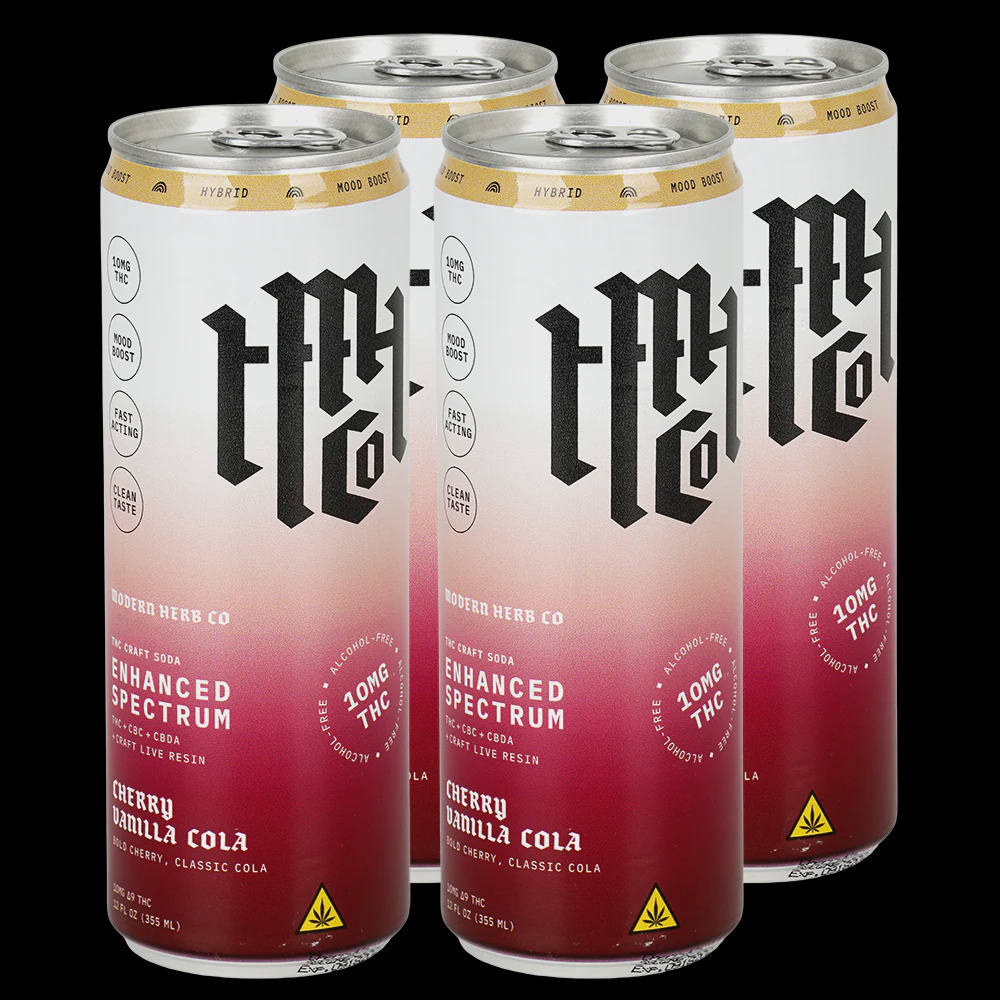 Modern herb co THC craft soda 10 mg / Cherry vanilla cola